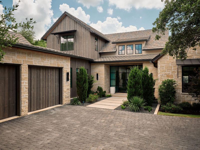 Front exterior of a new home in , Austin, TX, highlighting curb appeal (Image 23).