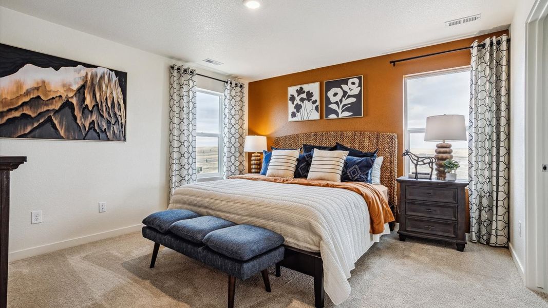 Furnished interior view inside a new home in The Ridge at Lorson Ranch, Colorado Springs (Image 11).