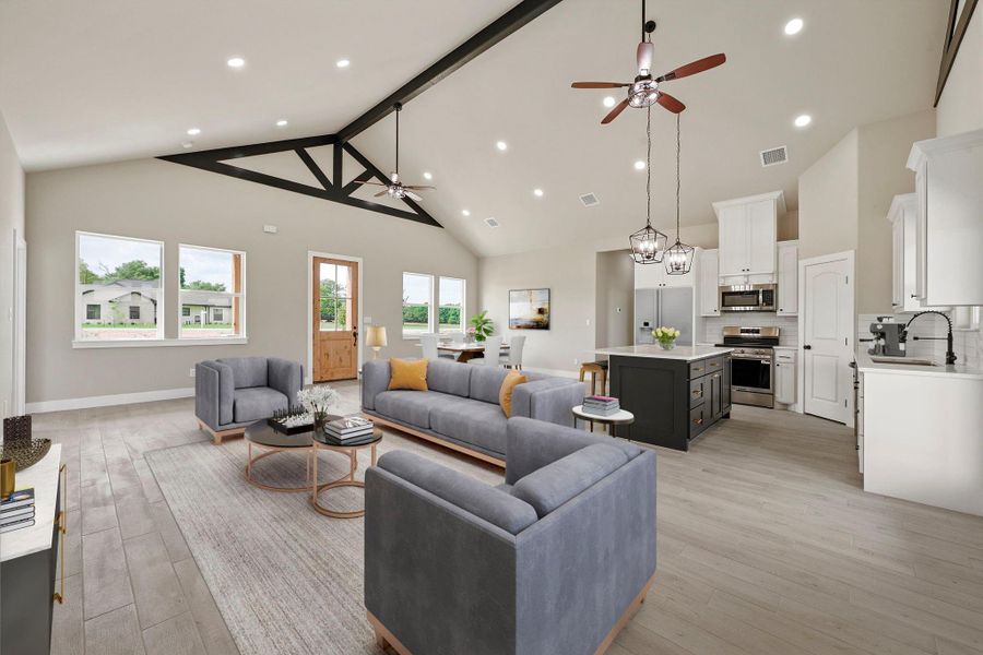 Furnished interior view inside a new home in , Franklin (Image 12).