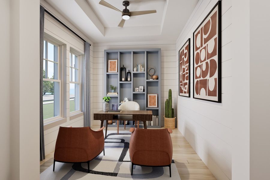 Representative furnished interior of a home built from the The Lily by David Weekley Homes in The Parks at Wilson Creek, Celina (Image 5).