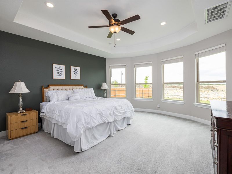 Furnished interior view inside a new home in Saddleback at Santa Rita Ranch, Liberty Hill (Image 33). Furnished interior view inside a new home in Saddleback at Santa Rita Ranch, Liberty Hill (Image 33).
