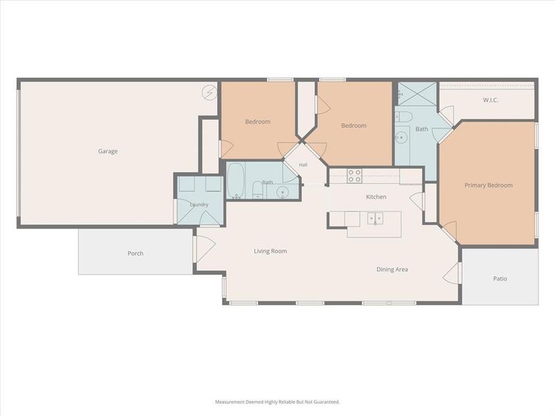 2D floor plan layout of this home in Magnolia, Josephine, TX (Image 5).