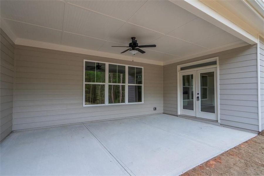 Exterior details and patio area of a home in , Social Circle (Image 25).