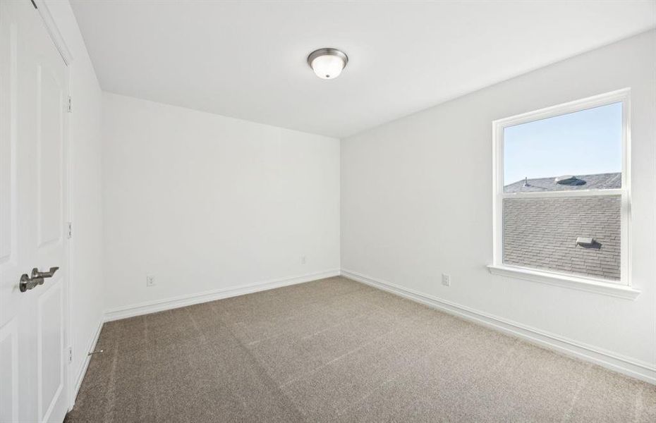 Secondary bedroom with ample closet space