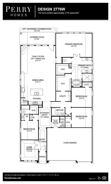 2D floor plan layout of this home in Marvida 55' - Gated, Cypress, TX (Image 3).