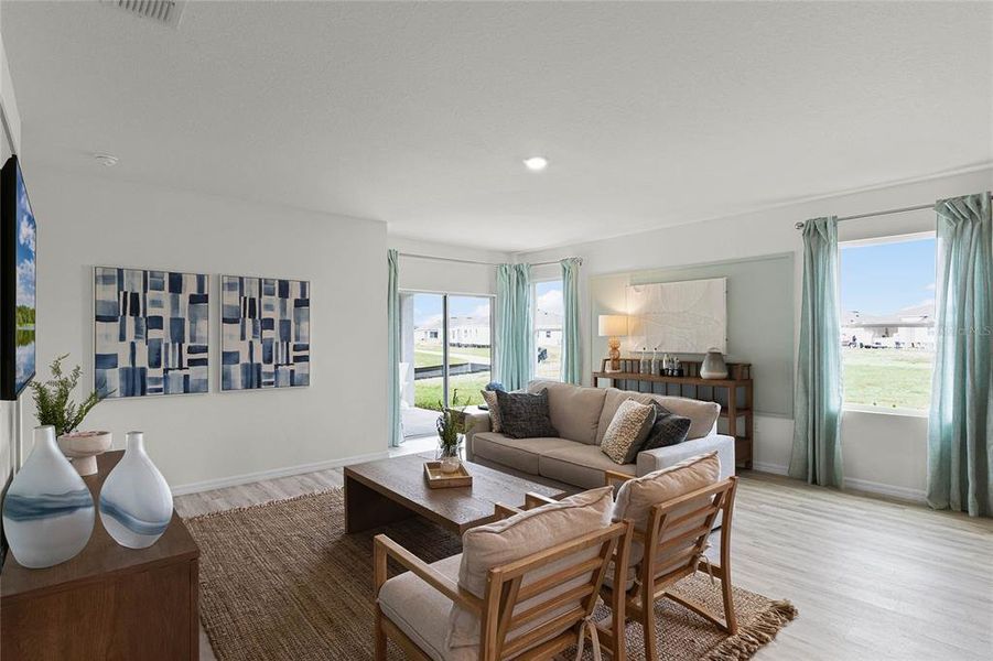 Furnished interior view inside a new home in Harmony on Lake Eloise, Winter Haven (Image 31).