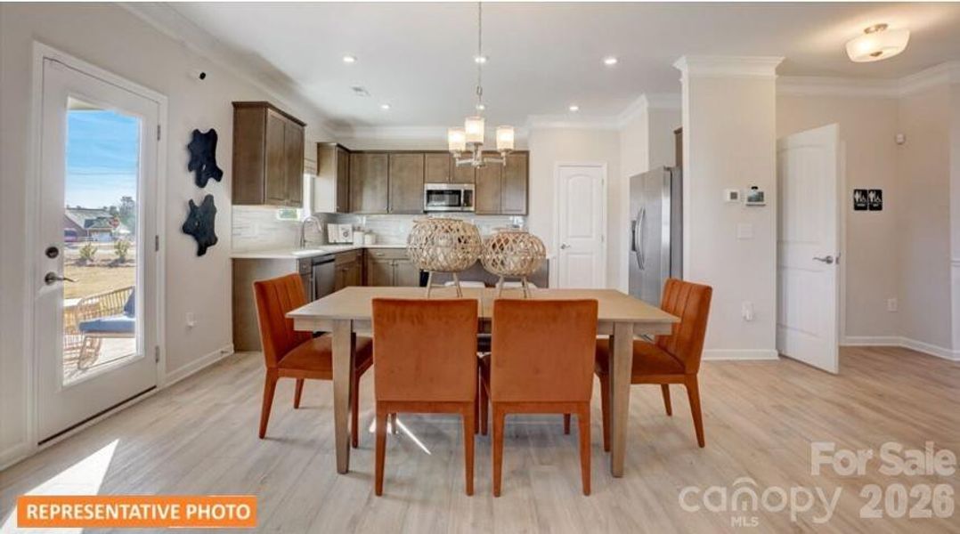 Furnished interior view inside a new home in Catawba Trace, Catawba (Image 10).
