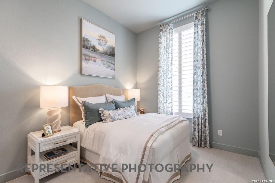 Furnished interior view inside a new home in Briggs Ranch, San Antonio (Image 27).