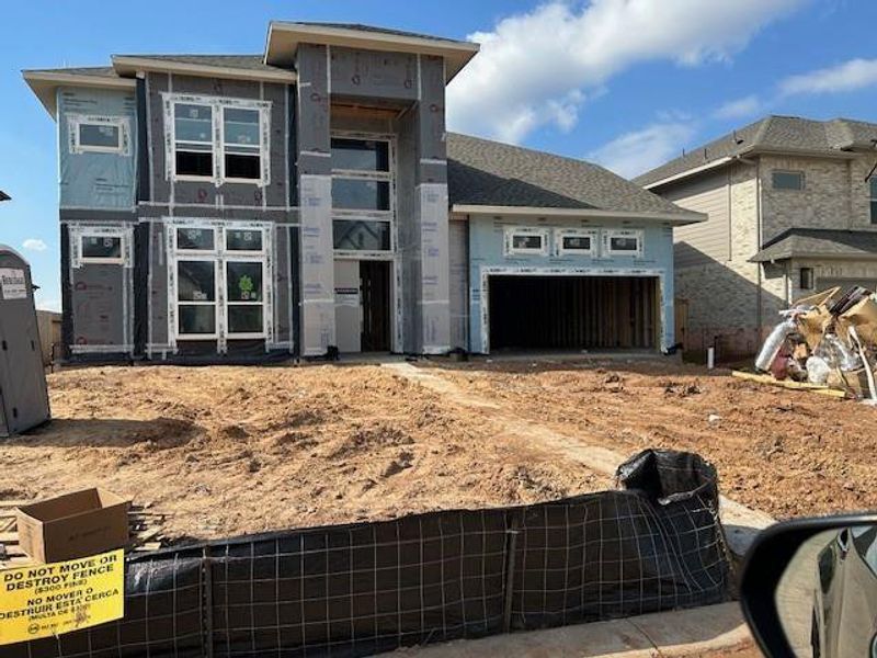 In-progress construction of a new home in Fulbrook on Fulshear Creek 60', Fulshear, TX (Image 3). In-progress construction of a new home in Fulbrook on Fulshear Creek 60', Fulshear, TX (Image 3).