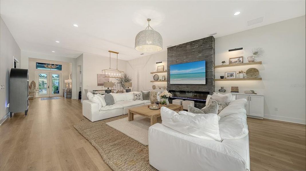 Furnished interior view inside a new home in , Sarasota (Image 9).