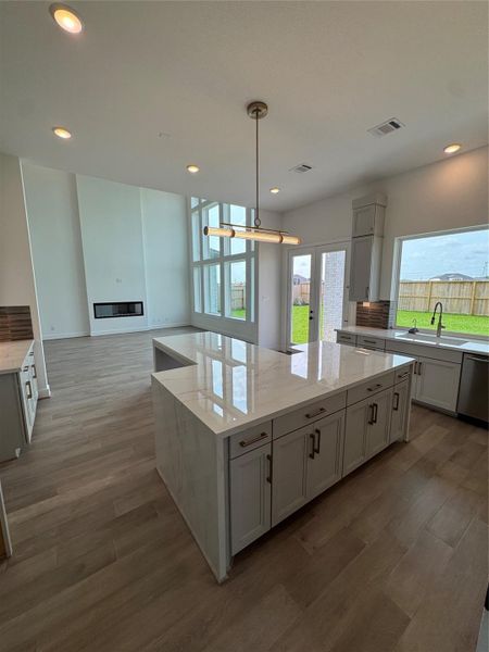 Furnished interior view inside a new home in Legacy Prairie at Katy Court 60', Katy (Image 8).