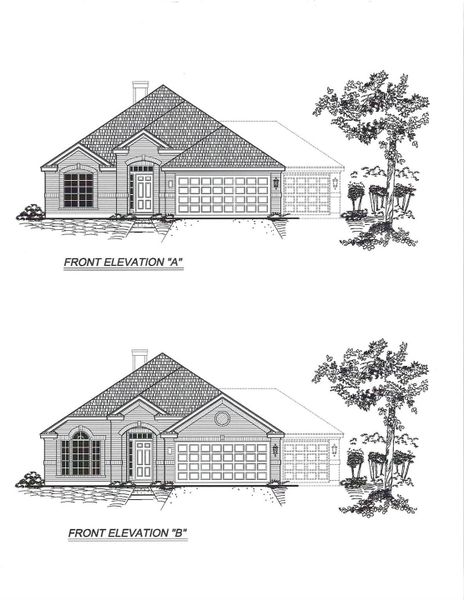 Exterior rendering of this home design in Cypress Green, Hockley, TX (Image 5).