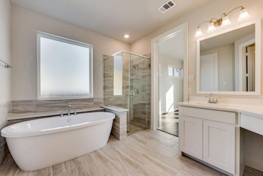 Representative furnished interior of a home built from the Brandonwood by Grand Homes in Edgewater, Fate (Image 8).