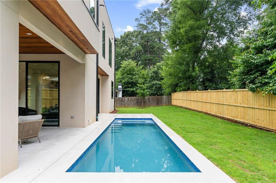 Exterior details and patio area of a home in , Atlanta (Image 4). Exterior details and patio area of a home in , Atlanta (Image 4).