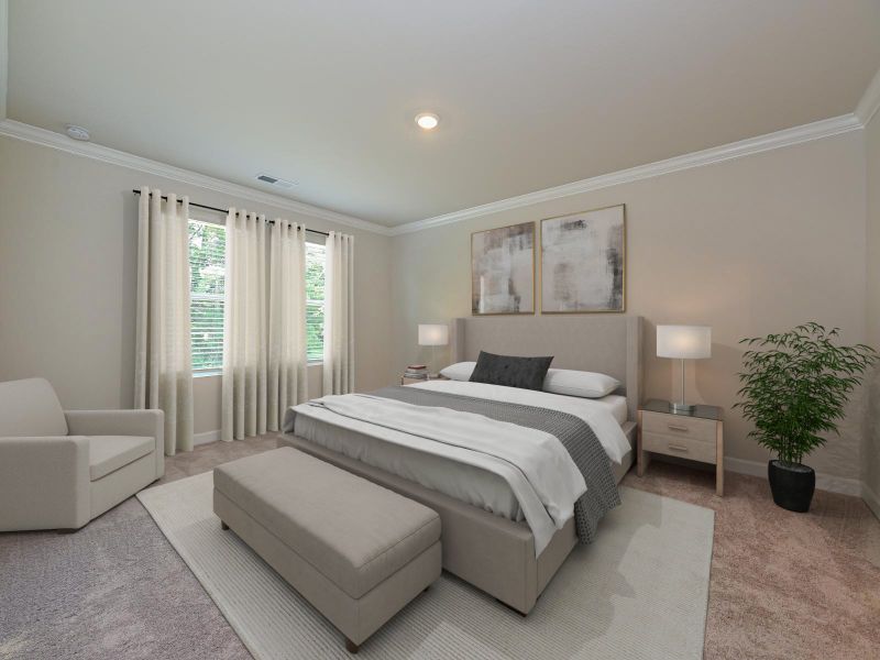 Furnished interior view inside a new home in Harper Landing, Stanley (Image 17).