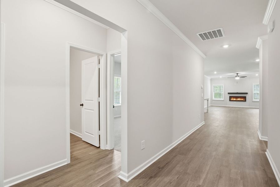 Representative unfurnished interior of a home built from the Magnolia Select M by McGuinn Homes in Broadway Lake, Anderson (Image 14).