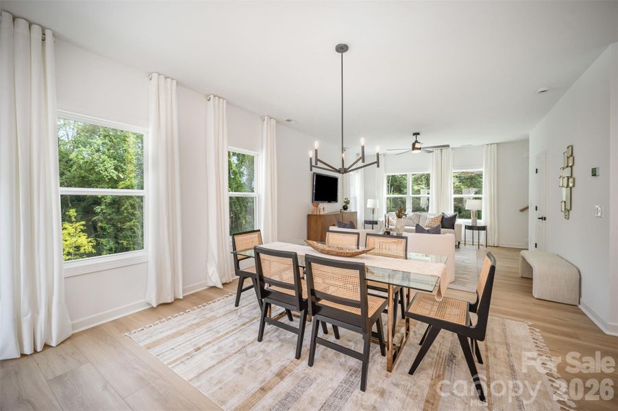 Furnished interior view inside a new home in , Charlotte (Image 15).