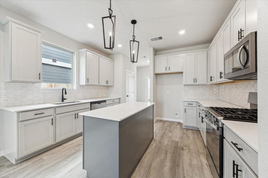 Furnished interior view inside a new home in Elyson, Katy (Image 6).