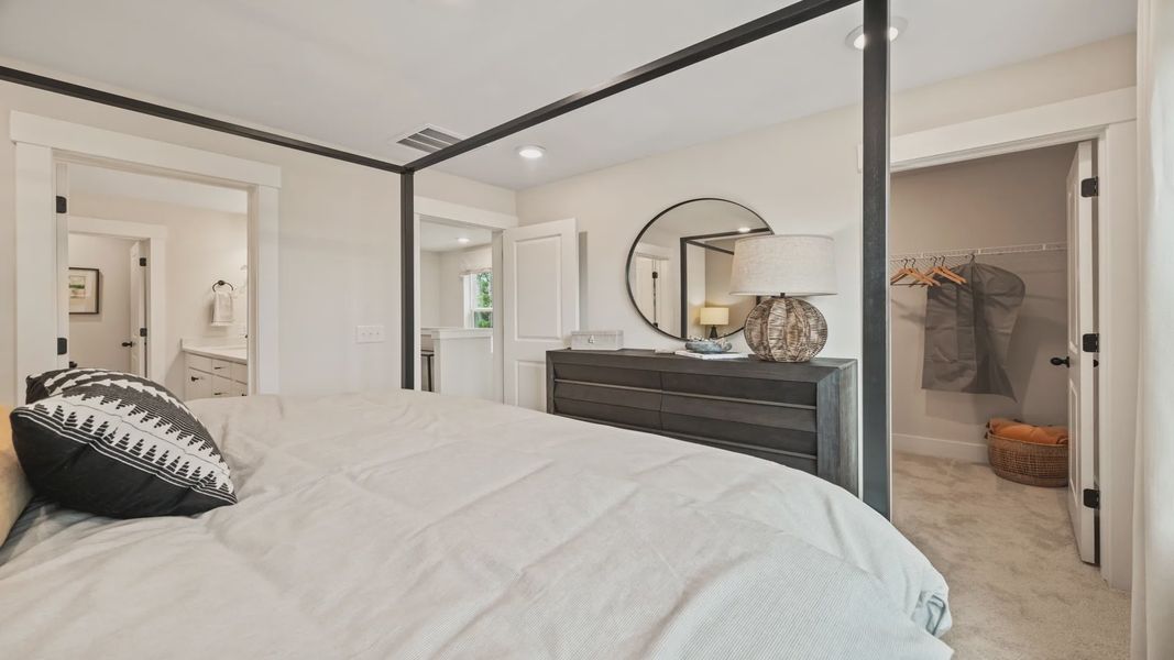 Furnished interior view inside a new home in Clear Springs Townhomes, North Charleston (Image 17).