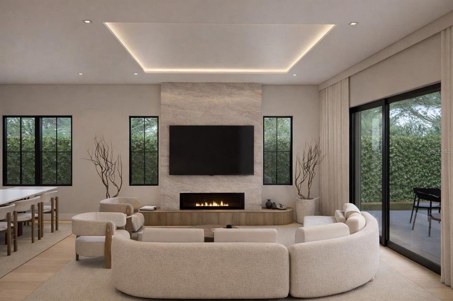 Furnished interior view inside a new home in , Orlando (Image 6).