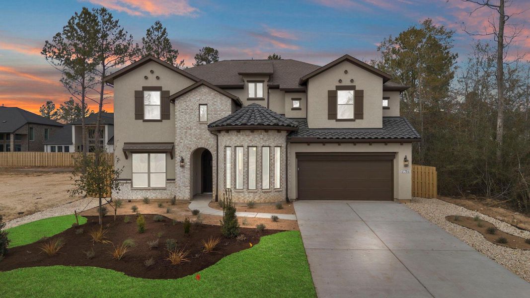 Front exterior of a new home in COLTON, Montgomery, TX, highlighting curb appeal (Image 22).