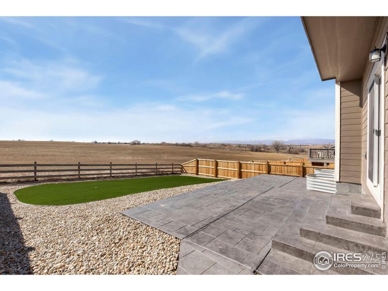 Backyard with Views and Custom Oversized Patio