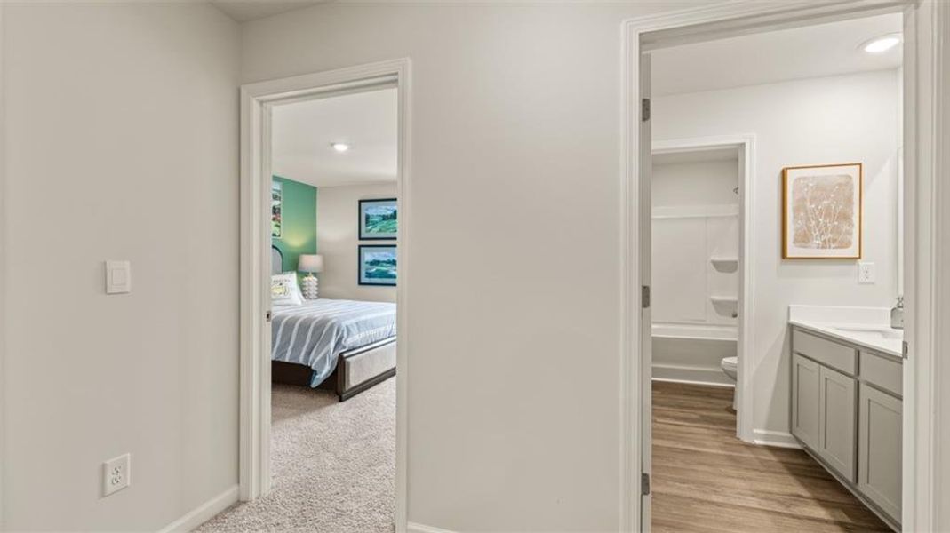 Furnished interior view inside a new home in Jackson Landing, Jefferson (Image 38). Furnished interior view inside a new home in Jackson Landing, Jefferson (Image 38).