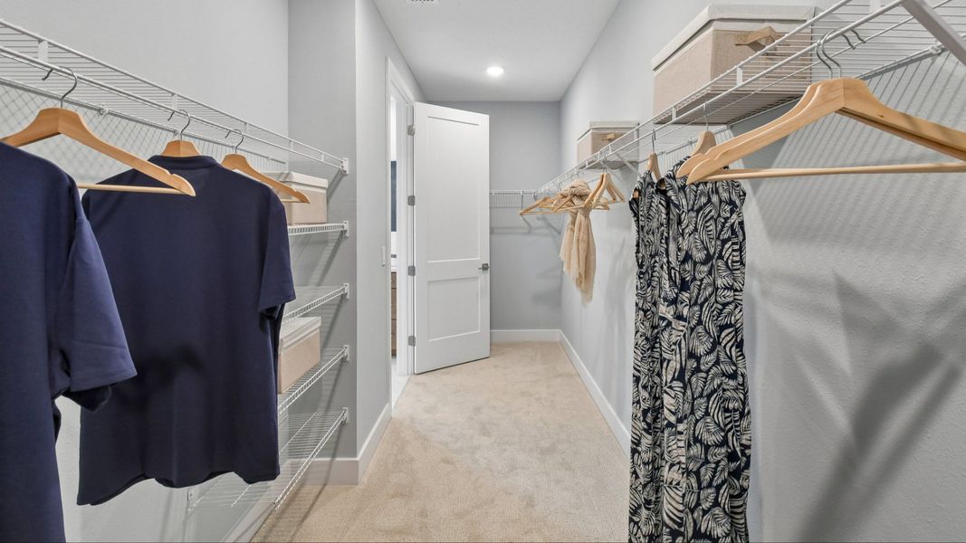 Primary En Suite Walk-in Closet Marigold Floor Plan at Haven at Diamond Springs