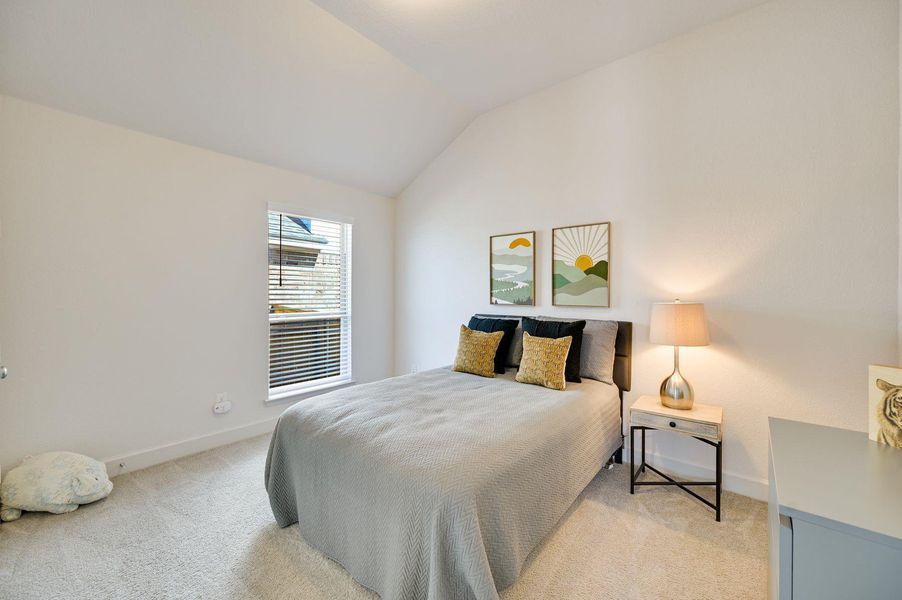 Additional guest suite with access to a shared bathroom.