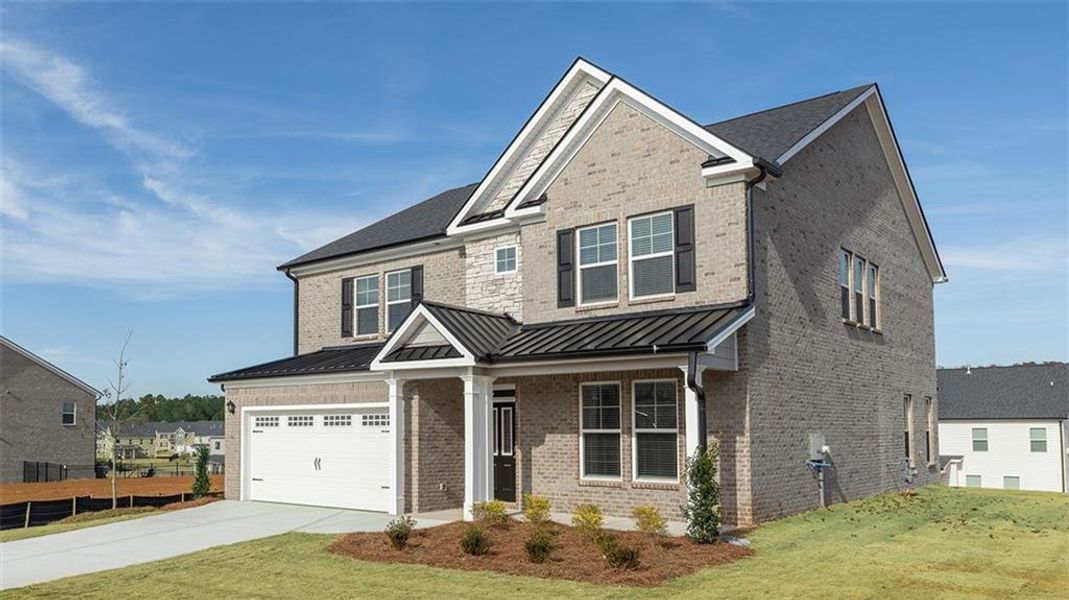 Front exterior of a new home in Westland, Bogart, GA, highlighting curb appeal (Image 23).