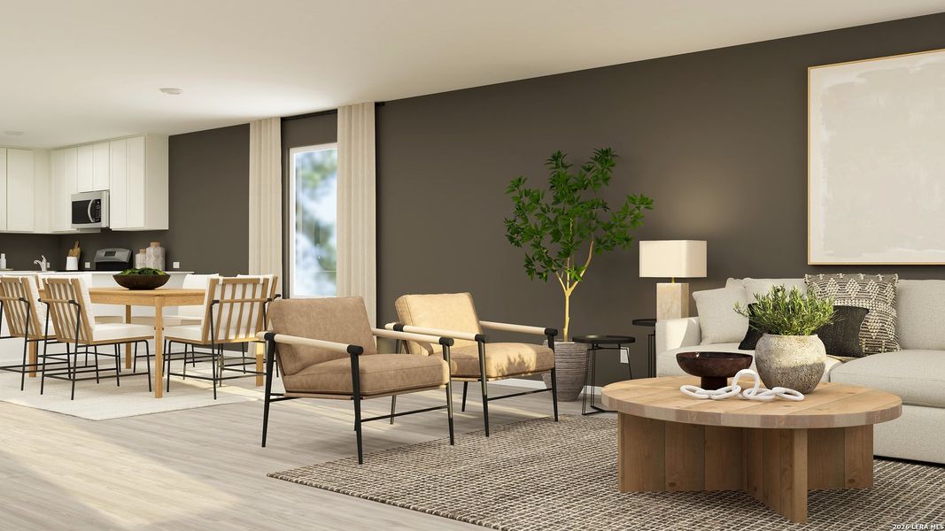 Furnished interior view inside a new home in Kings Landing, Corpus Christi (Image 6).