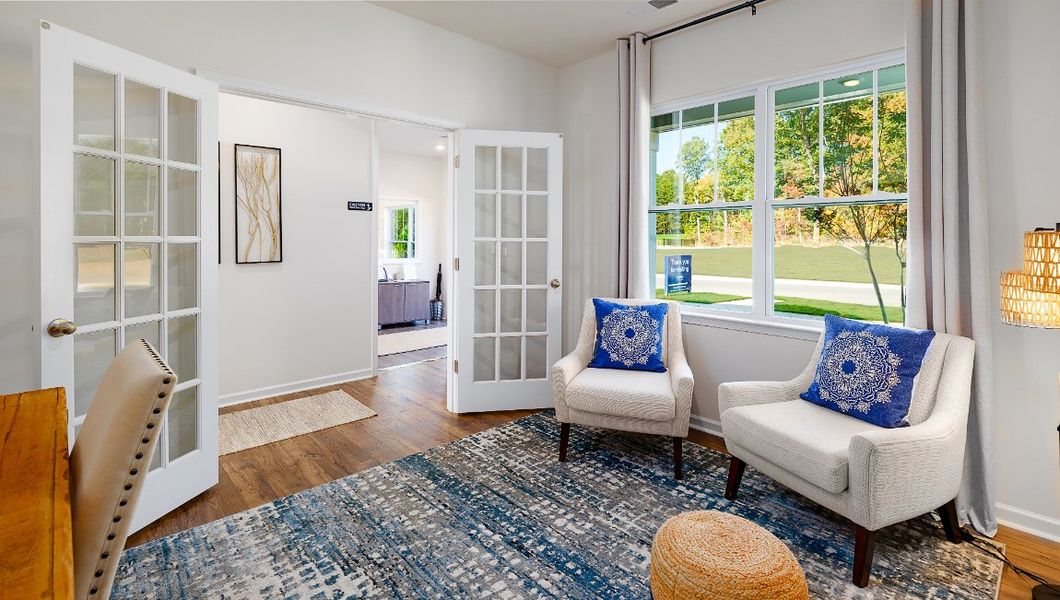 Furnished interior view inside a new home in The Hamptons at Hickory, Hickory (Image 27).