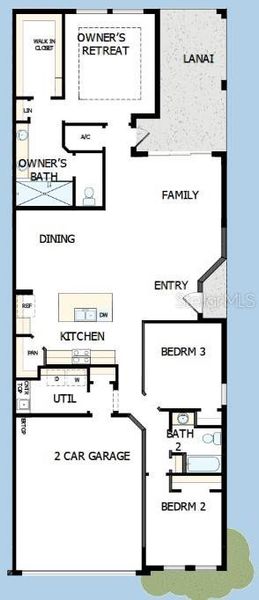 2D floor plan layout of this home in Gracewater at Sarasota, Sarasota, FL (Image 3). 2D floor plan layout of this home in Gracewater at Sarasota, Sarasota, FL (Image 3).