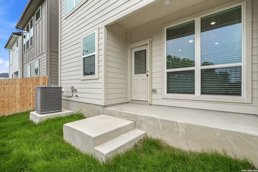 Exterior details and patio area of a home in Rose Hill, San Antonio (Image 3). Exterior details and patio area of a home in Rose Hill, San Antonio (Image 3).