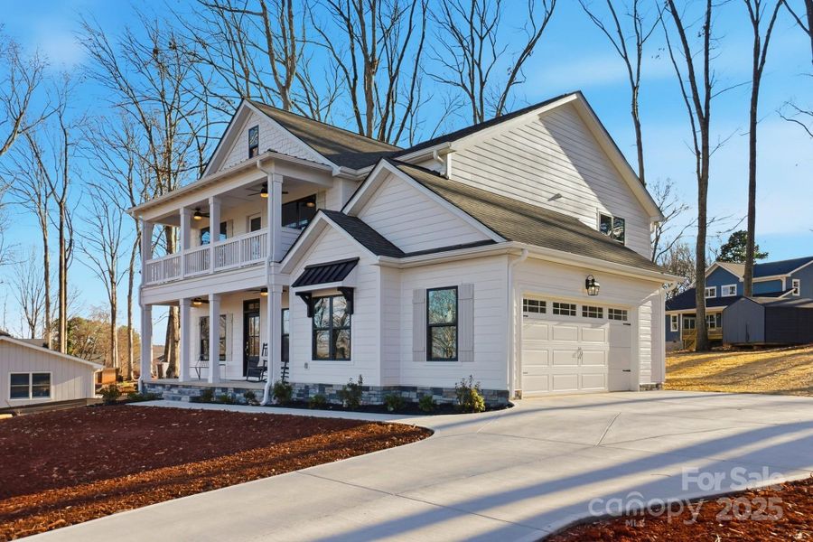 Front exterior of a new home in , Mooresville, NC, highlighting curb appeal (Image 29).