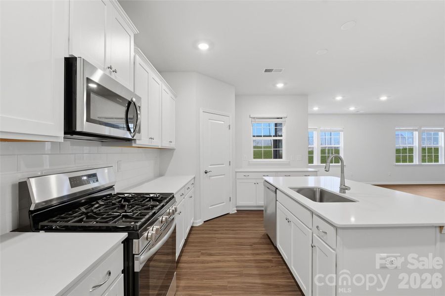 Furnished interior view inside a new home in Redhawk: Enclave, Belmont (Image 10).
