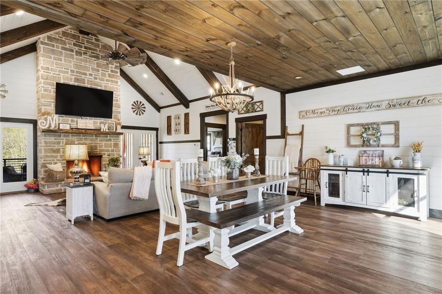 Furnished interior view inside a new home in , Talking Rock (Image 41).