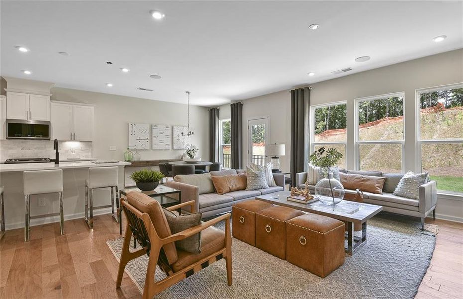 Furnished interior view inside a new home in Oakwood, Cumming (Image 34).