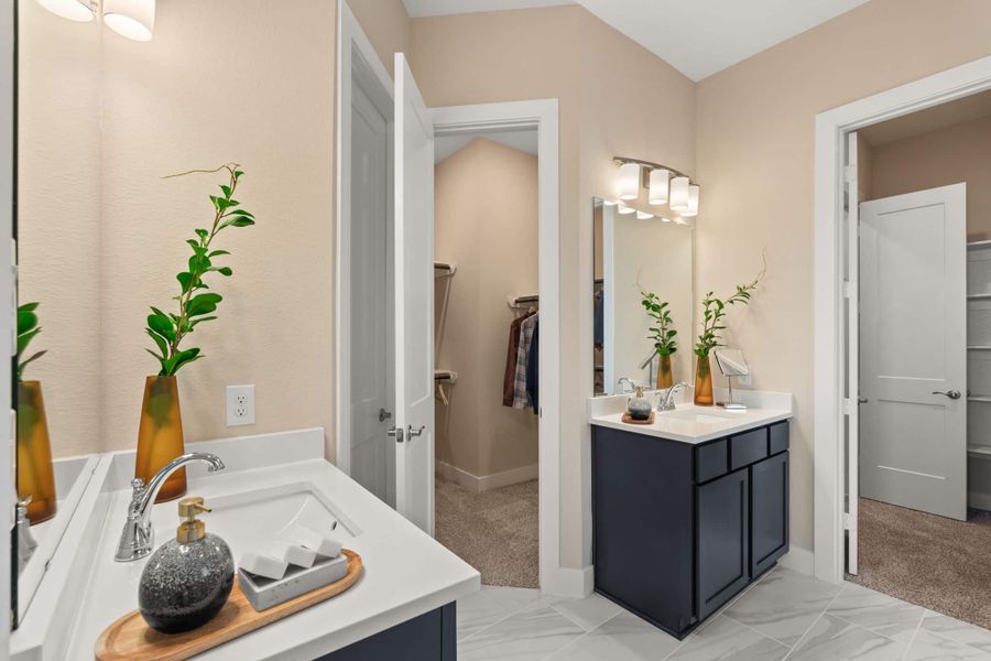 Furnished interior view inside a new home in Sunterra, Katy (Image 10).