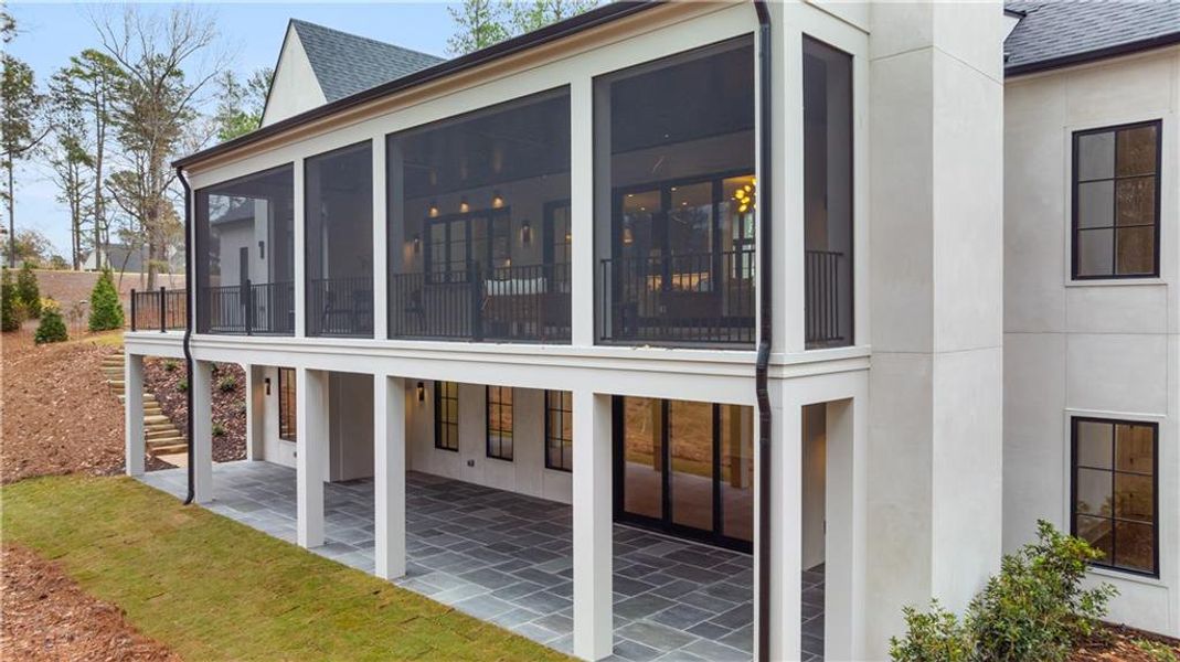 Exterior details and patio area of a home in , Greensboro (Image 32). Exterior details and patio area of a home in , Greensboro (Image 32).