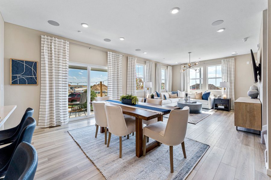 Furnished interior view inside a new home in The Aurora Highlands, Aurora (Image 12).