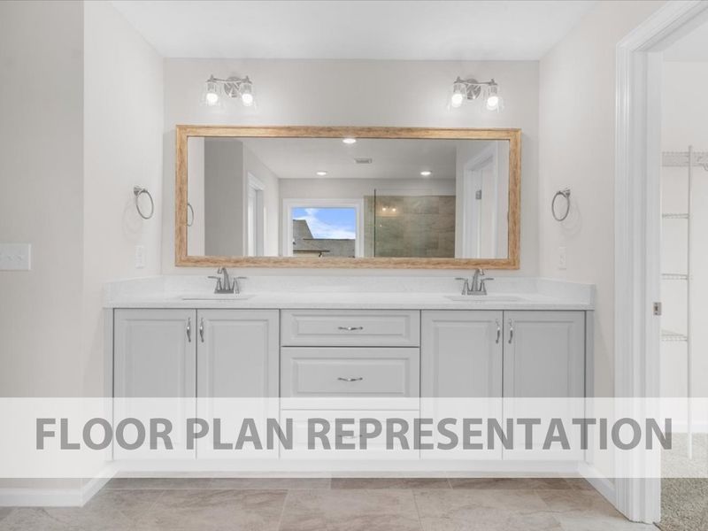 Dublin II Floor Plan Representation | En Suite Bath Vanity