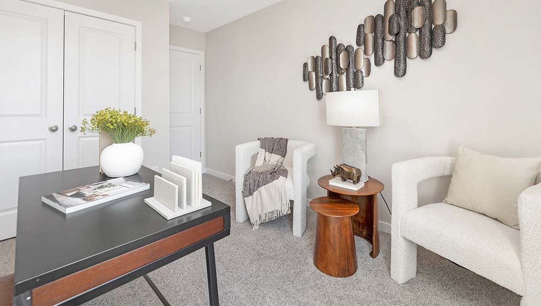 Furnished interior view inside a new home in The Townes at Troutman, Troutman (Image 16).