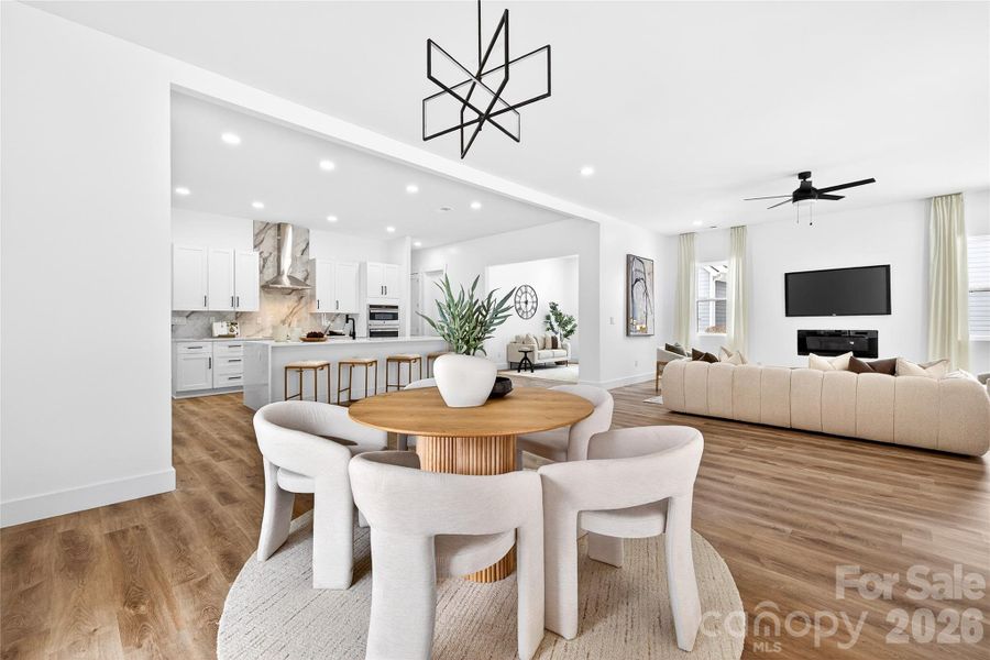 Furnished interior view inside a new home in , Hickory (Image 7).