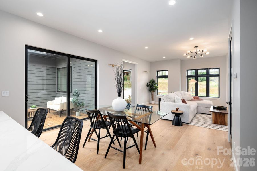 Easy and Open Kitchen to Dining to Living