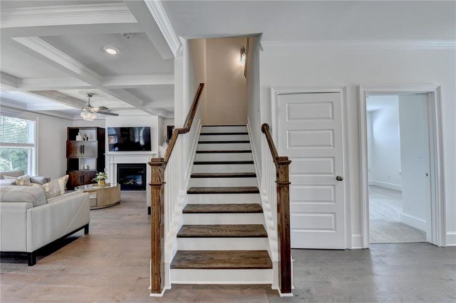 Furnished interior view inside a new home in Long Hollow Landing, Gainesville (Image 9).