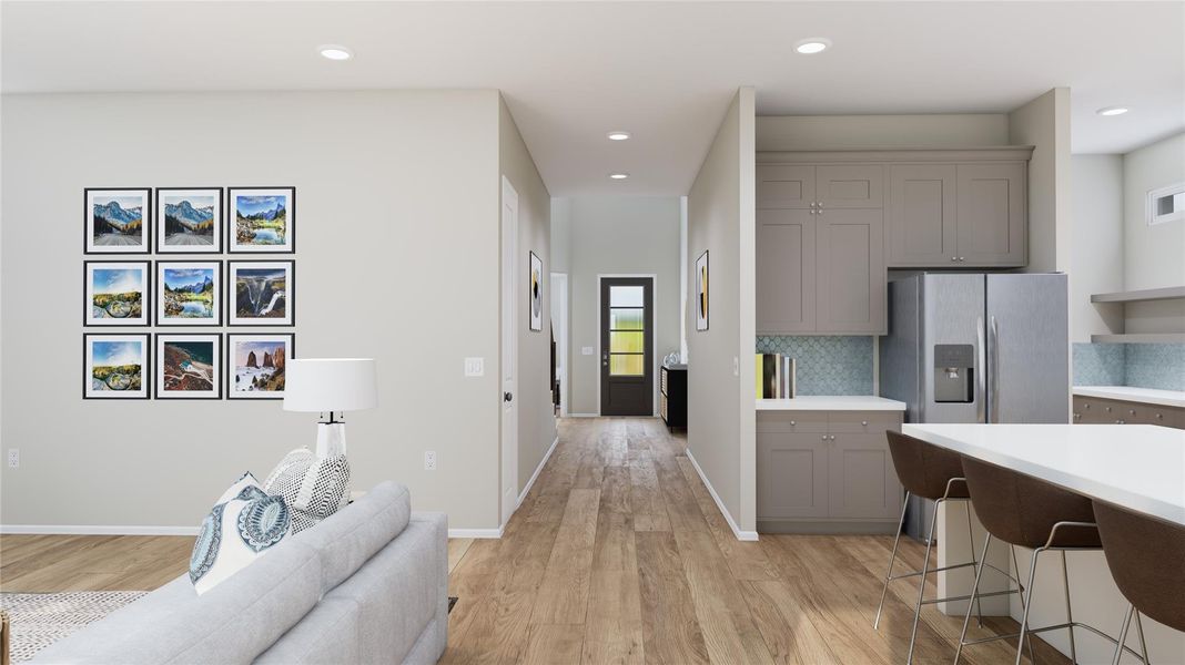 Furnished interior view inside a new home in Anniston, Katy (Image 23).