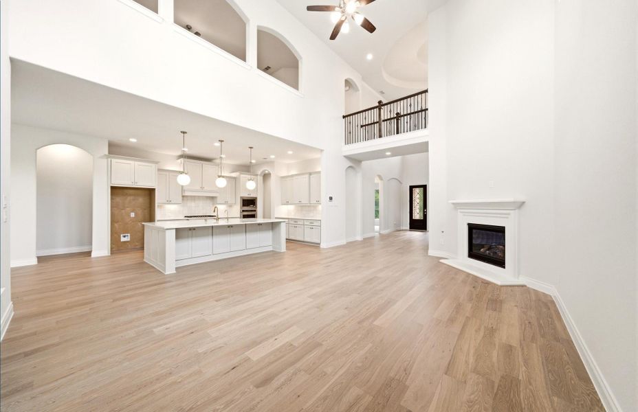 Spacious, unfurnished interior of a new home in The Woodlands Hills 65′, Willis (Image 34).