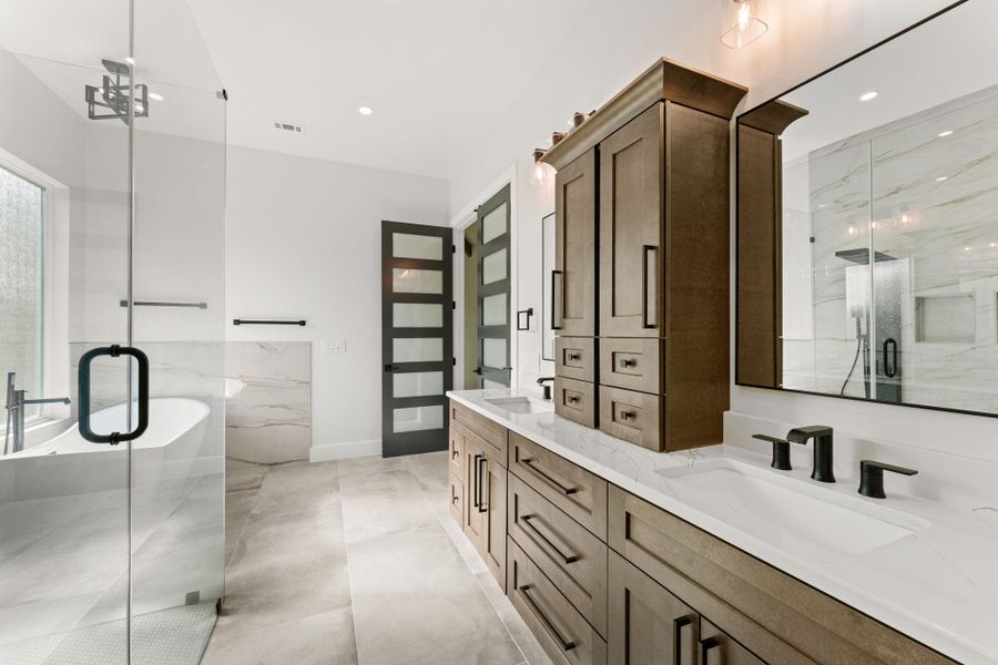 Furnished interior view inside a new home in , Leander (Image 19).