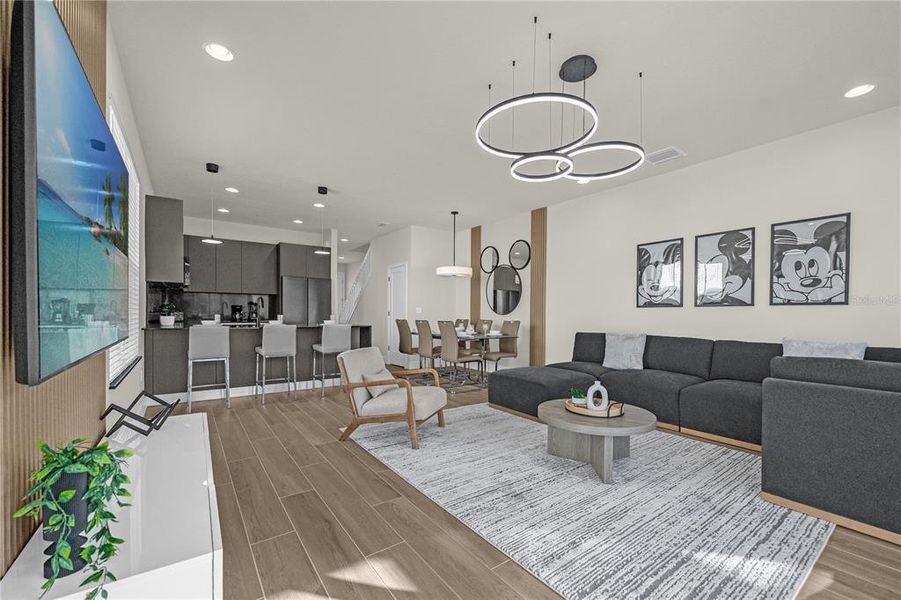Furnished interior view inside a new home in , Clermont (Image 34).